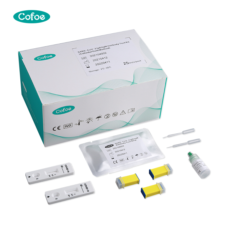 Nuovo kit monouso per il test degli anticorpi IgG/IgM del coronavirus dell'ospedale con approvazione CE