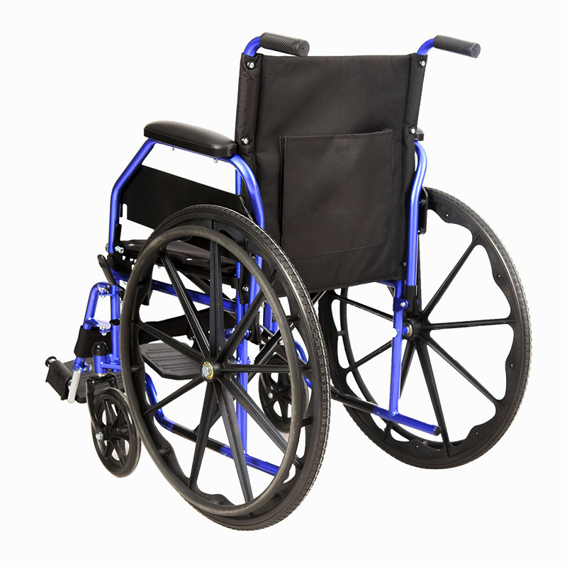 KF-SYIV-002 Sedia a rotelle manuale per adulti leggera con bracciolo inclinato pieghevole